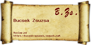 Bucsek Zsuzsa névjegykártya