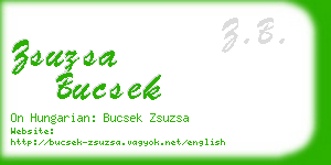 zsuzsa bucsek business card